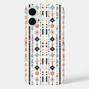 Coques iPhone 16 Rustique Amérindien Ethnique Mudcloth Esthétique V
