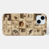 Coques Case-Mate iPhone Rustique Automne Ephemera Collage | Terre chaude ( (Verso (horizontal))