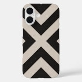 Coques Case-Mate iPhone Rustique Black X Chevron (Verso)