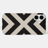 Coques Case-Mate iPhone Rustique Black X Chevron (Verso (horizontal))
