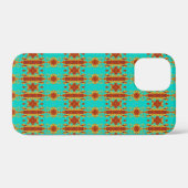 Coques Case-Mate iPhone Rustique Cuivre Rouge Turquoise Vert Motif (Verso (horizontal))