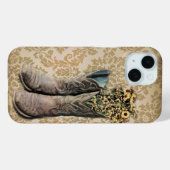 Coques Case-Mate iPhone rustique damassé western country cowboy boot (Verso (horizontal))