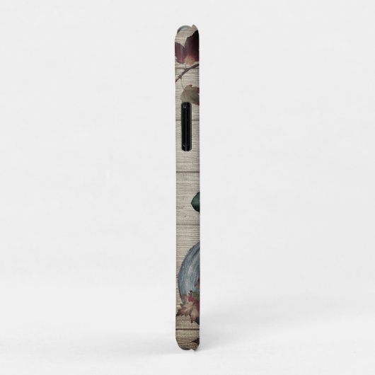 Coques Case-Mate iPhone Rustique Dusty Citrouille automne Feuilles gris bo (Dos/Droite)