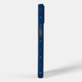Coques Case-Mate iPhone Rustique Élégant Bleu & Étoiles Noires (Verso / Droite)