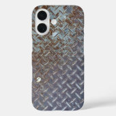 Coques Case-Mate iPhone Rusty Metal Style Diamond Plate (Verso)