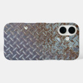 Coques Case-Mate iPhone Rusty Metal Style Diamond Plate (Verso (horizontal))
