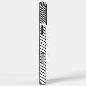 Coques Case-Mate iPhone Rythme diagonal en noir et blanc (Verso / Droite)
