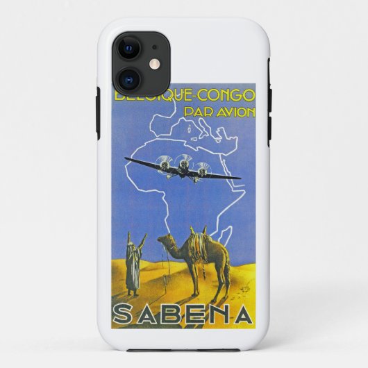 Coques Case-Mate iPhone Sabena ~ Belgique Congo (Dos)