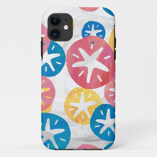 Coques Case-Mate iPhone Sable Dollar Jaune Rouge Bleu Motif (Dos)