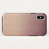 Coques Case-Mate iPhone Sable rose de parties scintillantes d'Ombre d'or (Dos (Horizontal))