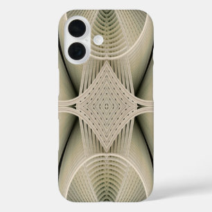 Coques iPhone 16 Sablier abstrait espiègle d'art déco