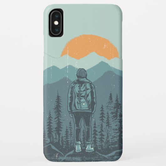 Coques Case-Mate iPhone Sac à dos Sunset Mountain Forest Femme de randonné (Dos)
