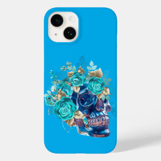 Coque Pour iPhone 14 Sac Tote Blue Bloom Requiem T – Élégante Art Flora