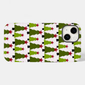 Coques Case-Mate iPhone Sacoche téléphonique Arbres de Noël (Verso (horizontal))