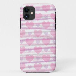 Etui iPhone Case-Mate Sacoche téléphonique de coeurs rose et violet