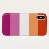 Coques Case-Mate iPhone Sacoche téléphonique de la Fierté lesbienne (Dos (Horizontal))