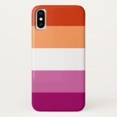Coques Case-Mate iPhone Sacoche téléphonique de la Fierté lesbienne (Dos)
