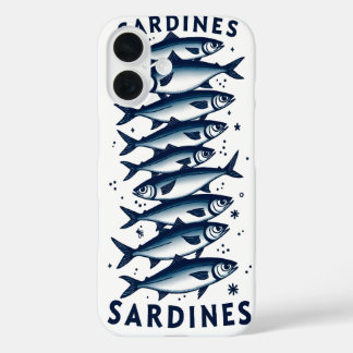 Coques iPhone 16 Sacoche téléphonique Sardines pour iphone 16