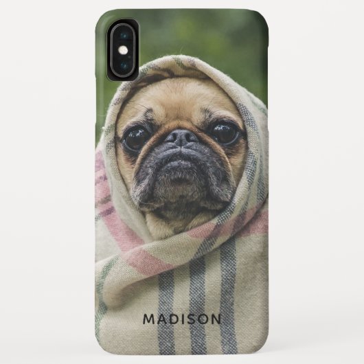 Coques Case-Mate iPhone Sacré Carlin Chien personnalisées de nom de téléph (Dos)
