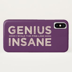 Coque Case-Mate Pour iPhone Sacs de téléphone personnalisés GENIUS VS INSANE