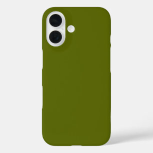 Coques iPhone 16 S'adapte à tous les téléphones - Olive Vert foncé