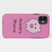 Coques Case-Mate iPhone Sadie le ~ rose Kawaii Girly mignon de porc (Dos (Horizontal))
