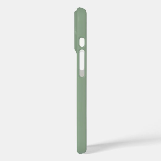 Coques Case-Mate iPhone Sage Green Bow Initial Aesthetic (Verso / Gauche)