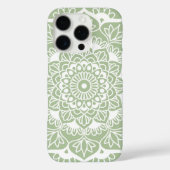 Coques Case-Mate iPhone Sage Green Mandala Boho Chic (Verso)