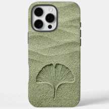 Sage Green Sand Ginkgo Leaf Zen