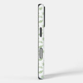 Coques Case-Mate iPhone Sage Green Spring Feuilles Nom personnalisé (Verso / Droite)