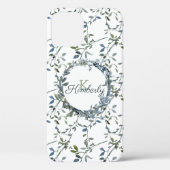 Coques Case-Mate iPhone Sage Silver Green Floral Nom Coque-Mate (Verso)