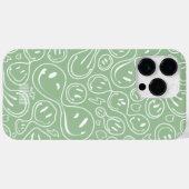 Coques Case-Mate iPhone Sage Smile Smiling Face Motif élégant moderne (Verso (horizontal))