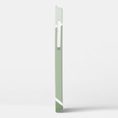 Coques Case-Mate iPhone Sage vert géométrique (Verso / Gauche)