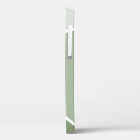Coques Case-Mate iPhone Sage vert géométrique (Verso / Gauche)