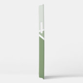 Coques Case-Mate iPhone Sage vert géométrique (Verso / Droite)