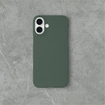 Coques iPhone 16 Plus Sage Vert Simple Minimaliste<br><div class="desc">Simple et solide vert sauge.</div>
