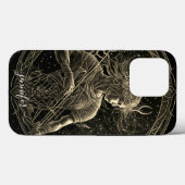 Coques Case-Mate iPhone Sagittaire zodiaque noir or Case-Mate iPhone (Verso (horizontal))
