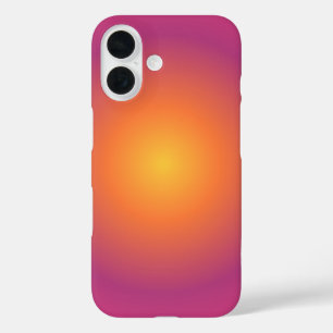 Coques iPhone 16 Sagittarius Aura Gradient Zodiac, Jaune Violet