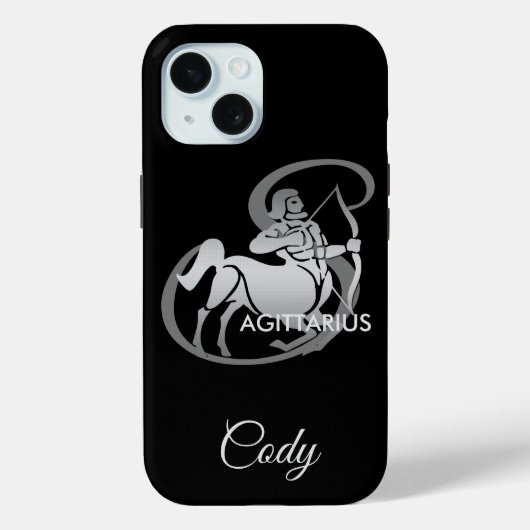 Coques Case-Mate iPhone Sagittarius ♐ - Symbole zodiaque (Verso)