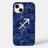 Coques Case-Mate iPhone Sagittarius Zodiac Connexion Navy Camo (Verso)