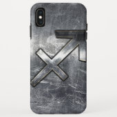 Coques Case-Mate iPhone Sagittarius Zodiac Dans Grunge Revêtement d'acier  (Dos)