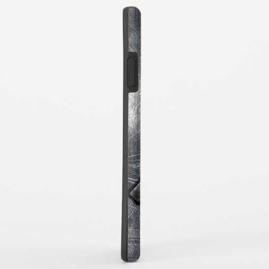 Coques Case-Mate iPhone Sagittarius Zodiac Dans Grunge Revêtement d'acier (Dos/Droite)