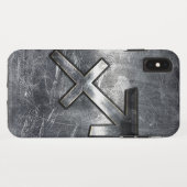 Coques Case-Mate iPhone Sagittarius Zodiac Dans Grunge Revêtement d'acier (Dos (Horizontal))