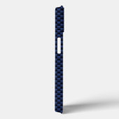 Coques Case-Mate iPhone Sagittarius Zodiac Sign on Navy Carbon Fiber Print (Verso / Droite)