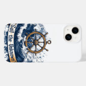 Coques Case-Mate iPhone "Sail the Unknown" - Conception inspirée par le na (Verso (horizontal))