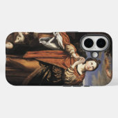 Coques Case-Mate iPhone Saint Agnes par Domenichino (c. 1620) (Verso (horizontal))