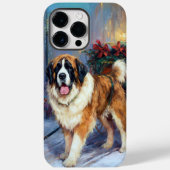 Coques Case-Mate iPhone Saint Bernard Christmas Festive (Verso)