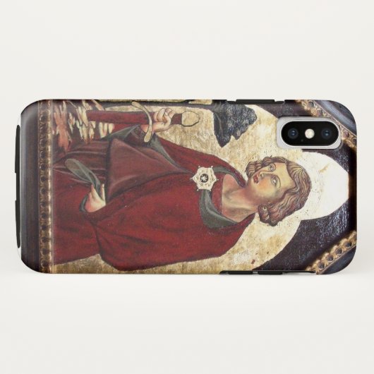 COQUES Case-Mate iPhone SAINT GALGANO / LÉGENDE DE L'ÉPÉE DANS LE ROCHER (Dos (Horizontal))
