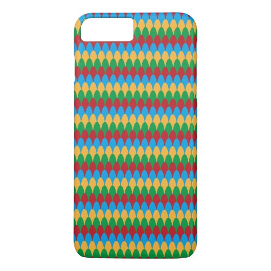 Coques Case-Mate iPhone Saint-Jacques géométriques jaune bleu vert et roug (Dos)