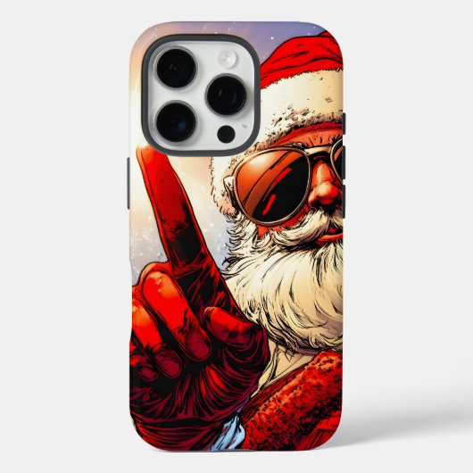 Coques Case-Mate iPhone Saint Jolly Père Noël Divine Glow (Verso)